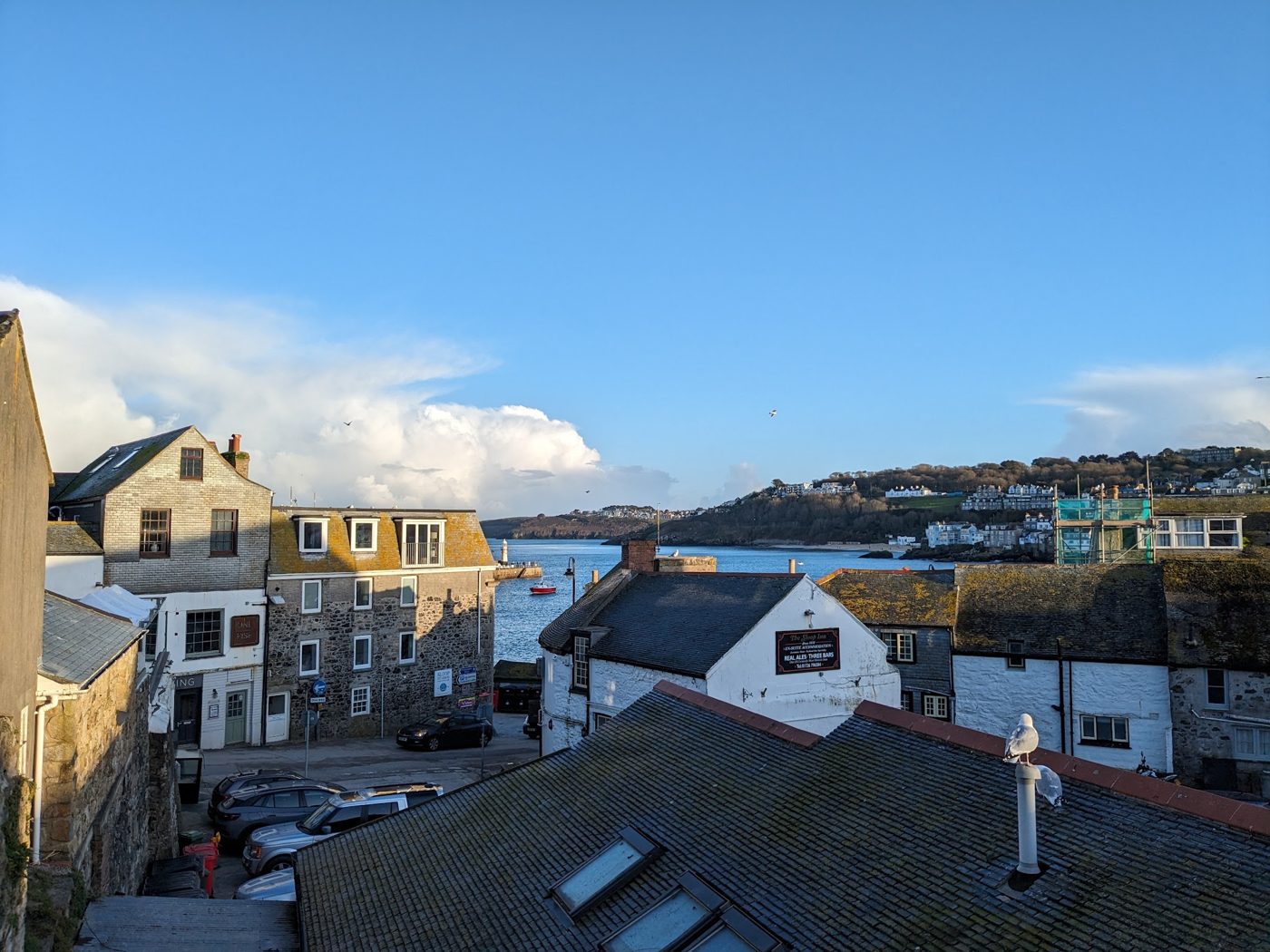 The view over St Ives rooftops